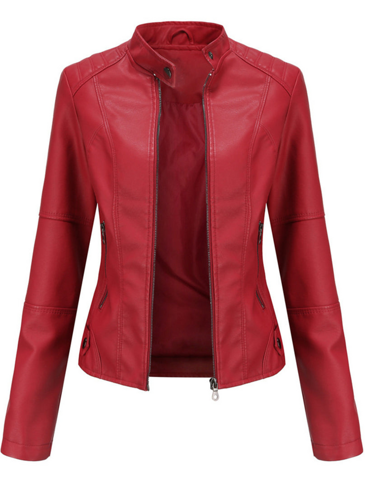 Drune | Lederjacke Damen - Cool-Weather Schichten