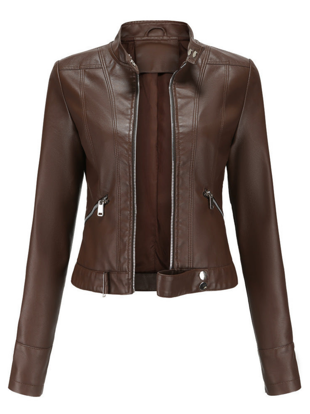 Drune | Lederjacke für Damen - Taillierter Schnitt - Winter