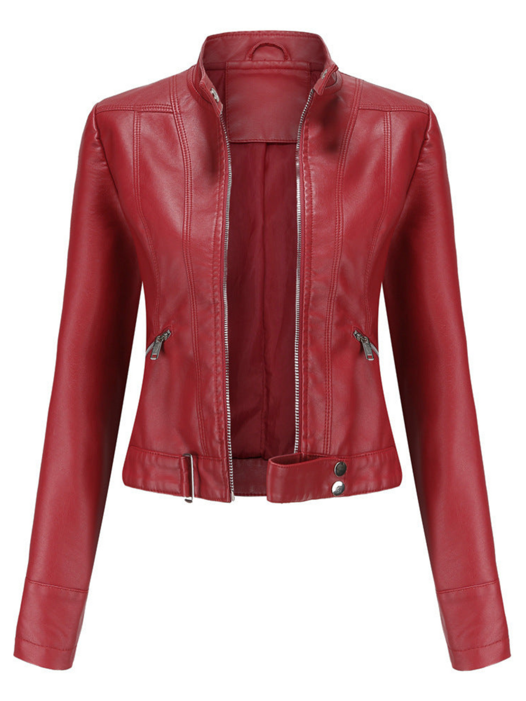 Drune | Lederjacke für Damen - Taillierter Schnitt - Winter