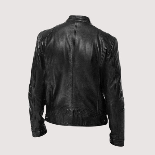 Drune | Normale Passform Veganes Leder Bikerjacke