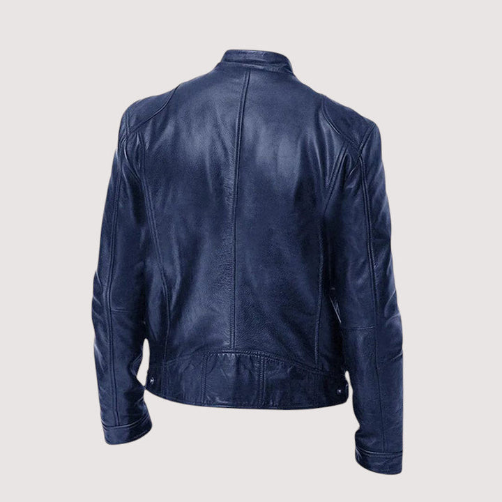 Drune | Normale Passform Veganes Leder Bikerjacke
