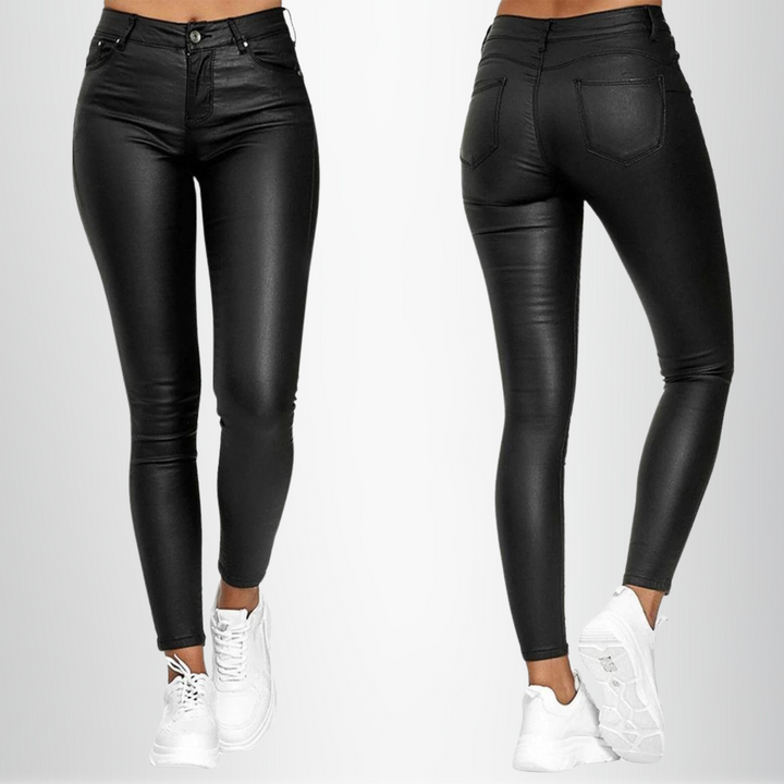 Drune | Frauen Stretchy Skinny Fit Hochtaillierte Hosen