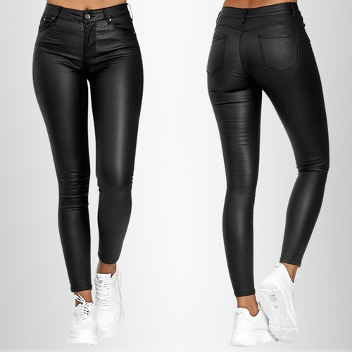 Drune | Frauen Stretchy Skinny Fit Hochtaillierte Hosen