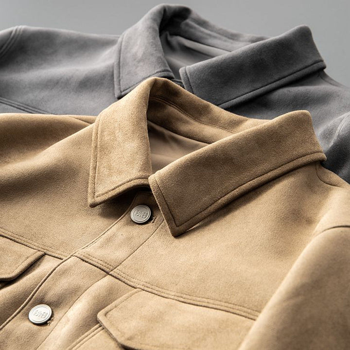 Drune | Trendig Suede Jacke für Männer