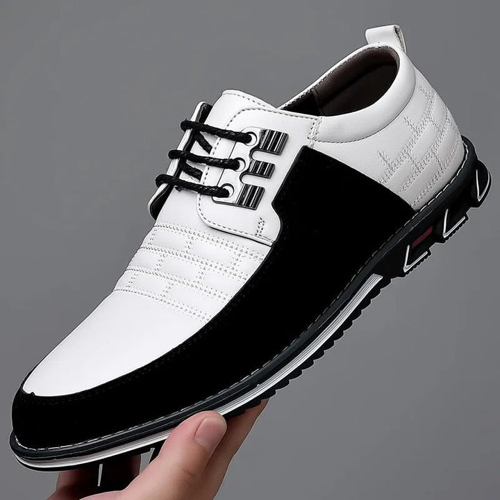 Drune | Pu Leder Rutschfest Oxford Schuhe Herrenschuhe