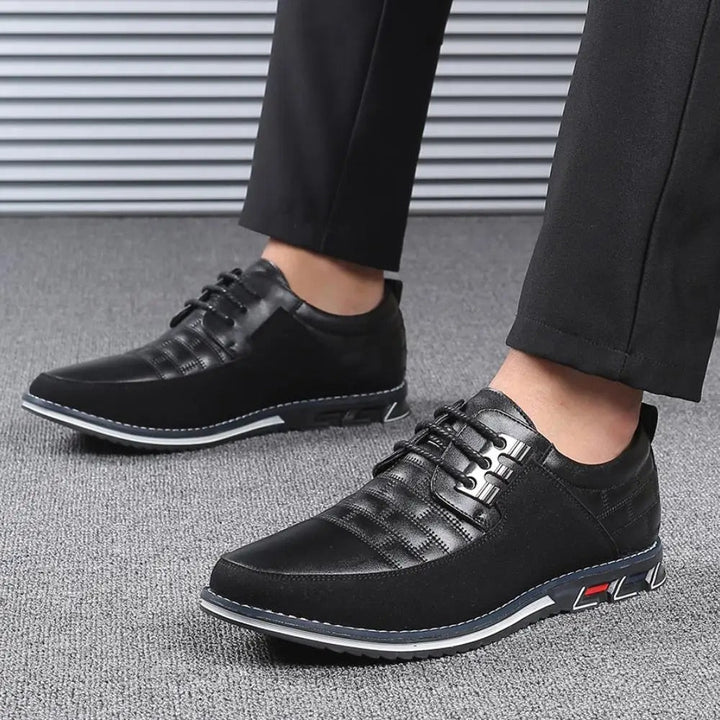 Drune | Pu Leder Rutschfest Oxford Schuhe Herrenschuhe
