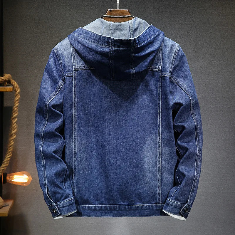 Drune | Kapuzen Denimjacke