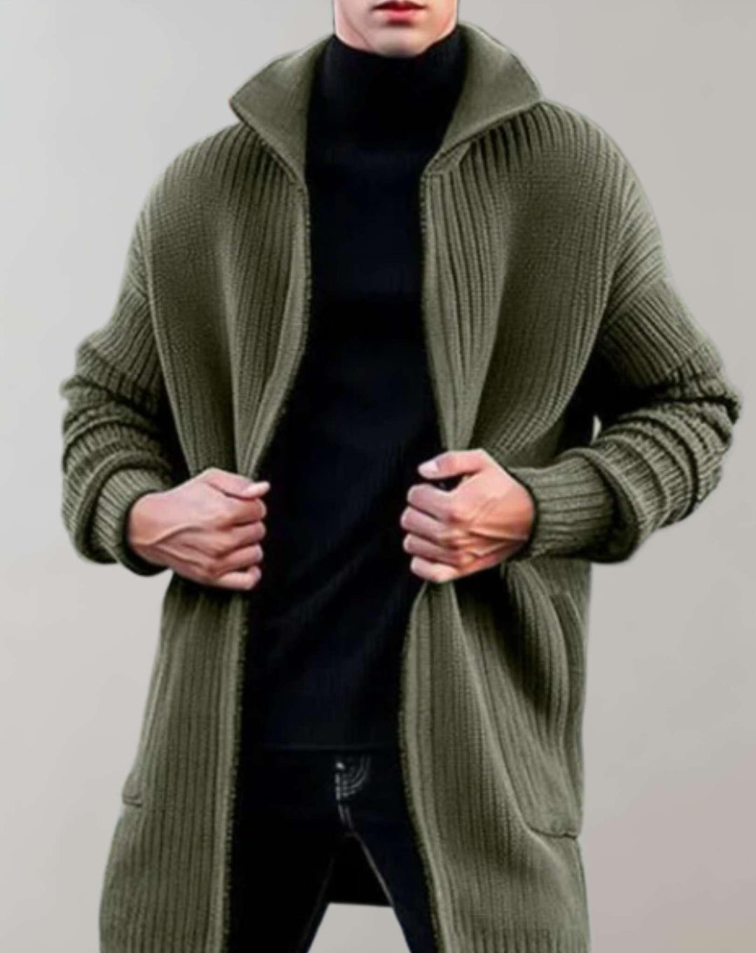 Drune | Lange Strickjacke für Männer