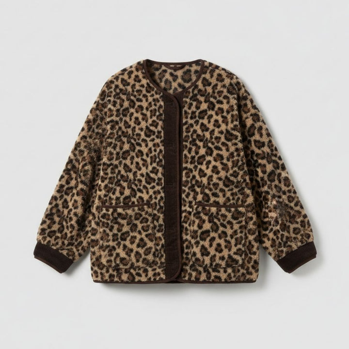 Drune | Damenjacke Bedruckt Leopardenmuster Chic und Bequem