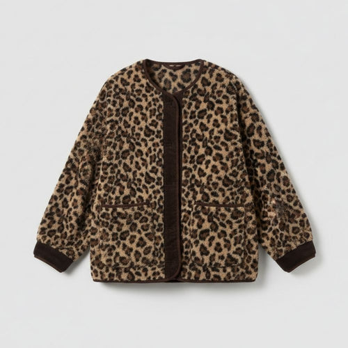 Drune | Damenjacke Bedruckt Leopardenmuster Chic und Bequem