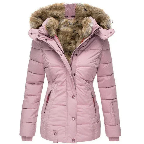 Drune | dicke Winterjacke mit Fellfutter - winddichte Damenjacke