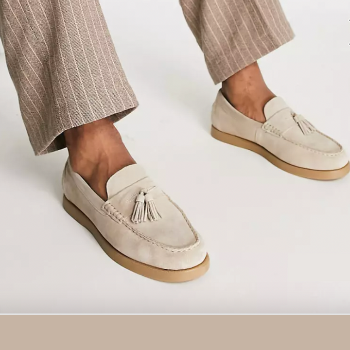 Drune | Slipper Beige Herrenschuhe Mokassins