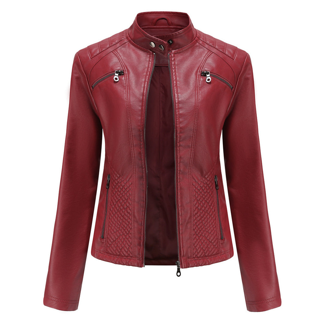 Drune | Slim Fit Reißverschluss Damenjacke