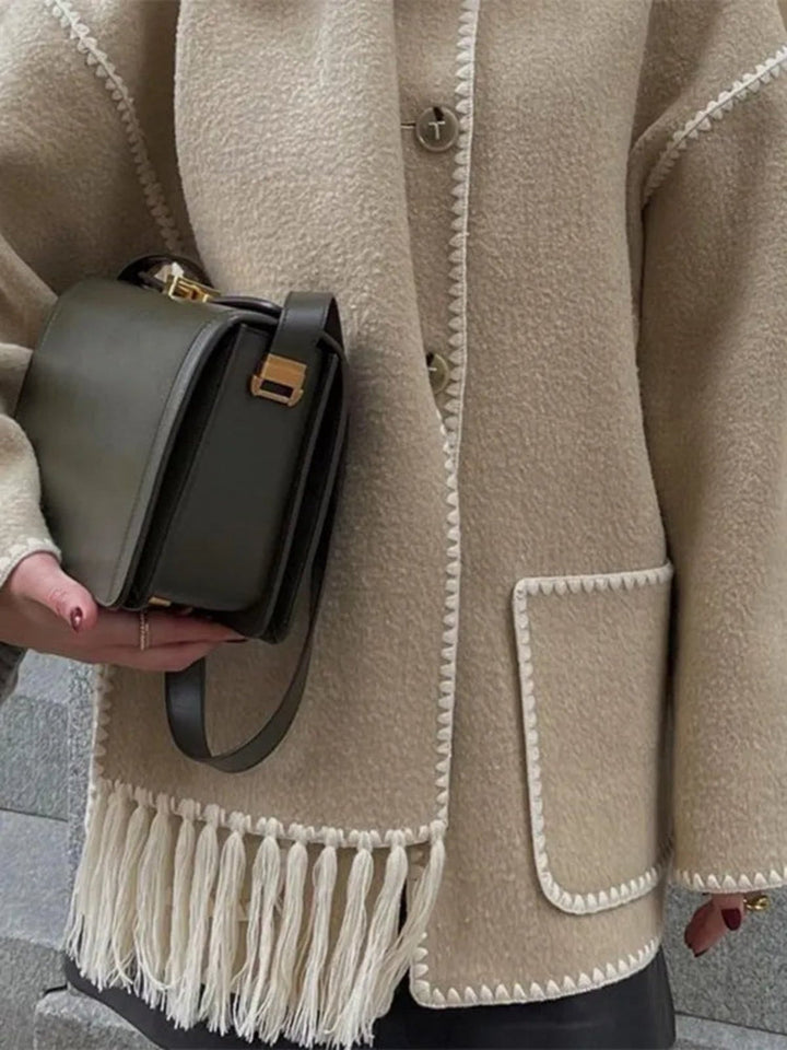 Drune | Eleganter langer Wintermantel aus Wolle