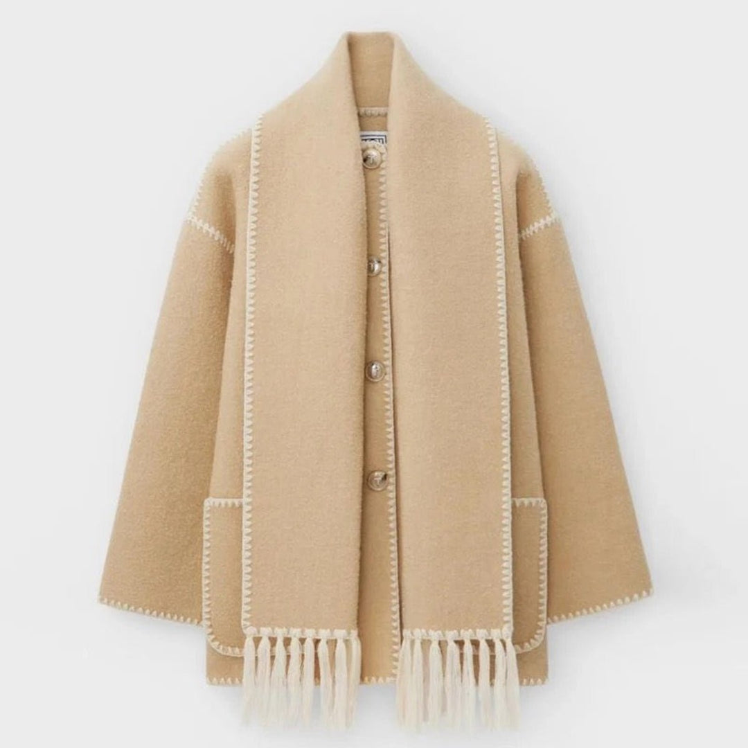 Drune | Eleganter langer Wintermantel aus Wolle