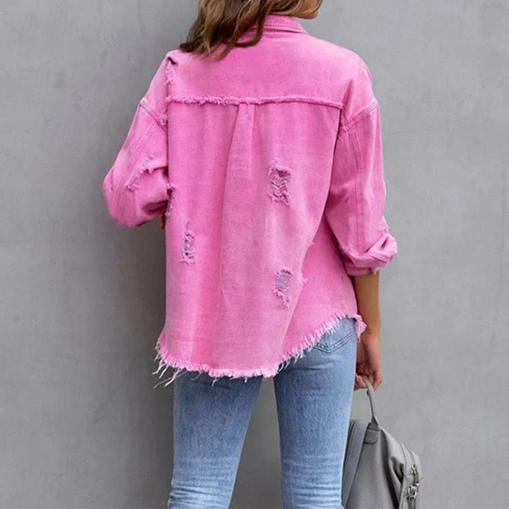 Drune - Detaillierte Jeansjacke