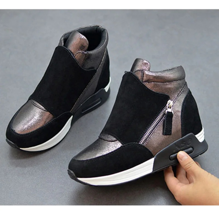 Drune | Reißverschluss Schuhe Mit Keilabsatz