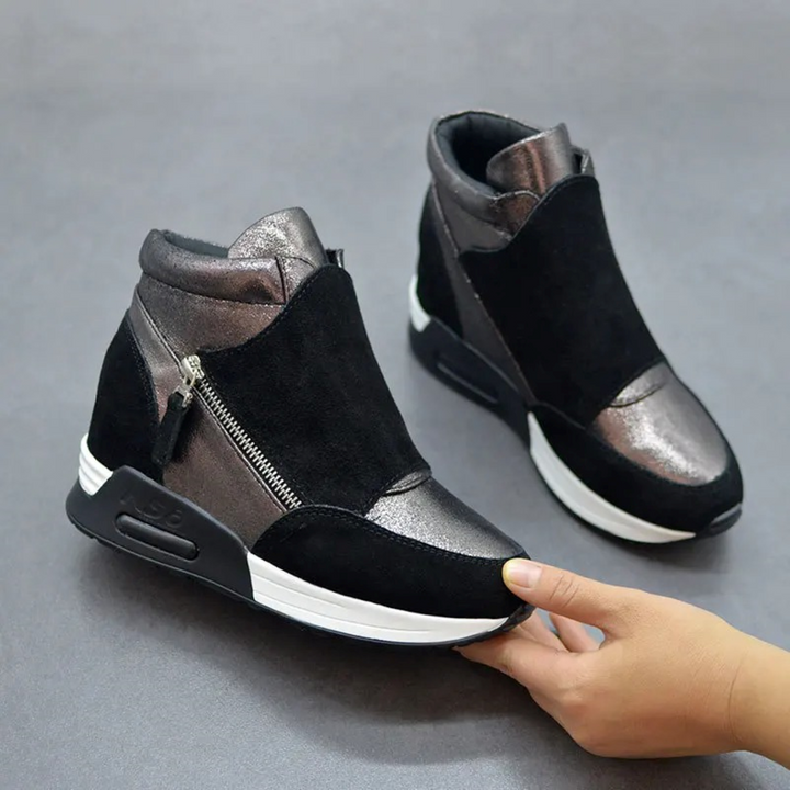 Drune | Reißverschluss Schuhe Mit Keilabsatz