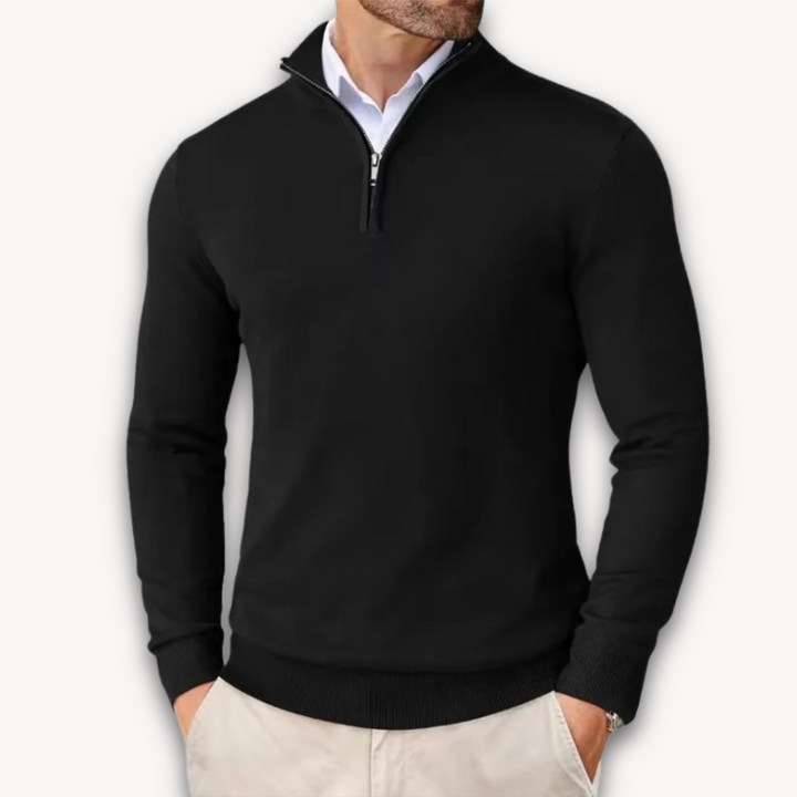 Drune | Baumwollpullover - Herren Quarter-Zip