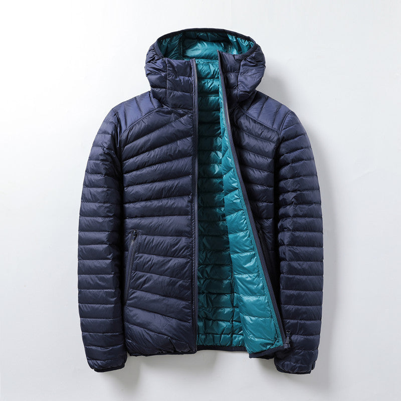 Drune | Damen Leichtgewicht Wendbare Steppjacke mit Kapuze