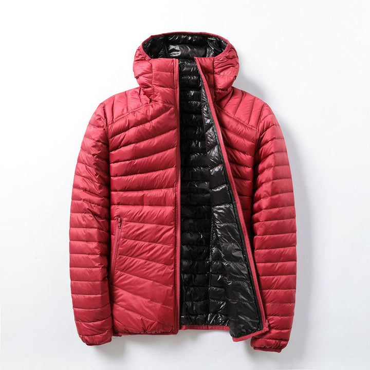 Drune | Damen Leichtgewicht Wendbare Steppjacke mit Kapuze