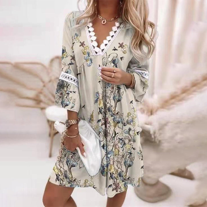 Drune | Besticktes V-Ausschnitt Kleid
