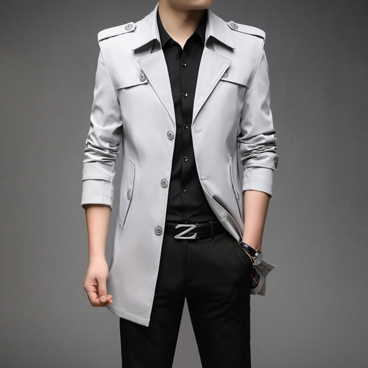 Drune | Herren Stilvoller Trenchcoat - Wasserdicht & Winddicht