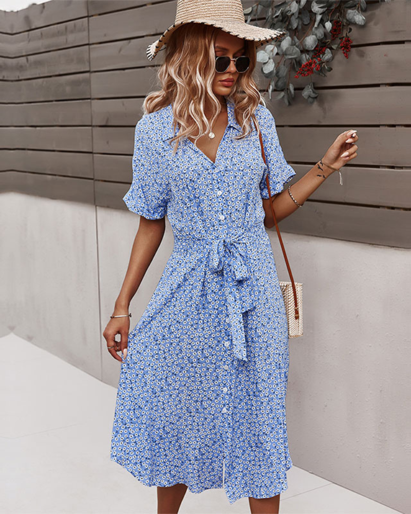 DruneSommerkleid Midi Das G Drunelümte Kleid Ist Ein Must-Have für Diesen Sommer