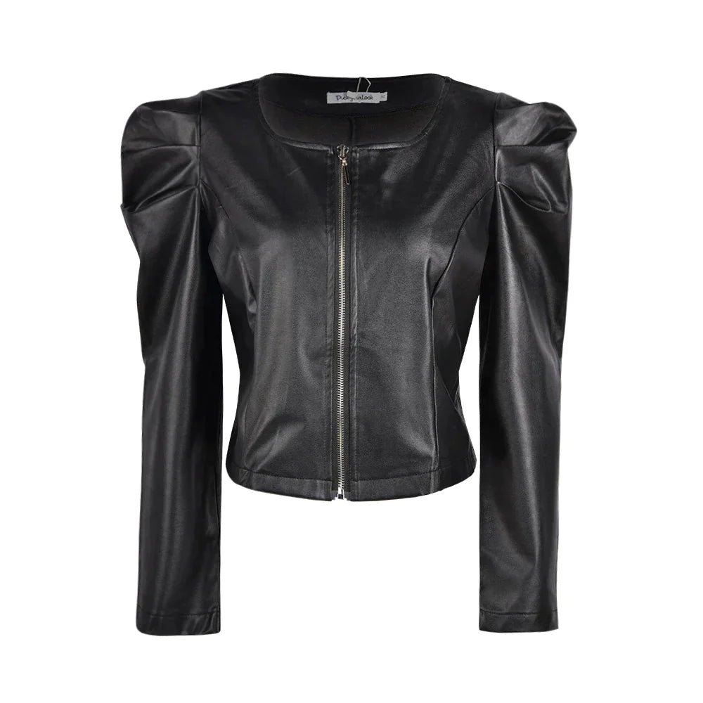 Drune | Cropped Lederjacke Dreh Köpfe mit Dem Neuesten Trend Der Lederjacken