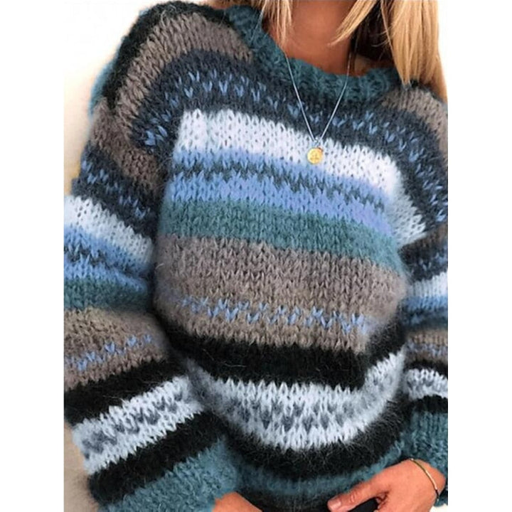 Drune | Warmer & Stylischer Gestreifter Strickpullover für Komfort