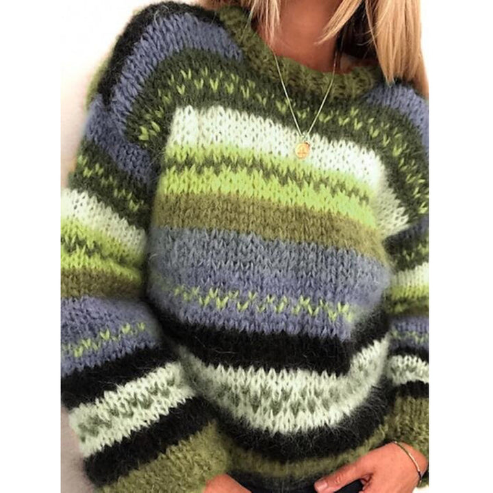 Drune | Warmer & Stylischer Gestreifter Strickpullover für Komfort