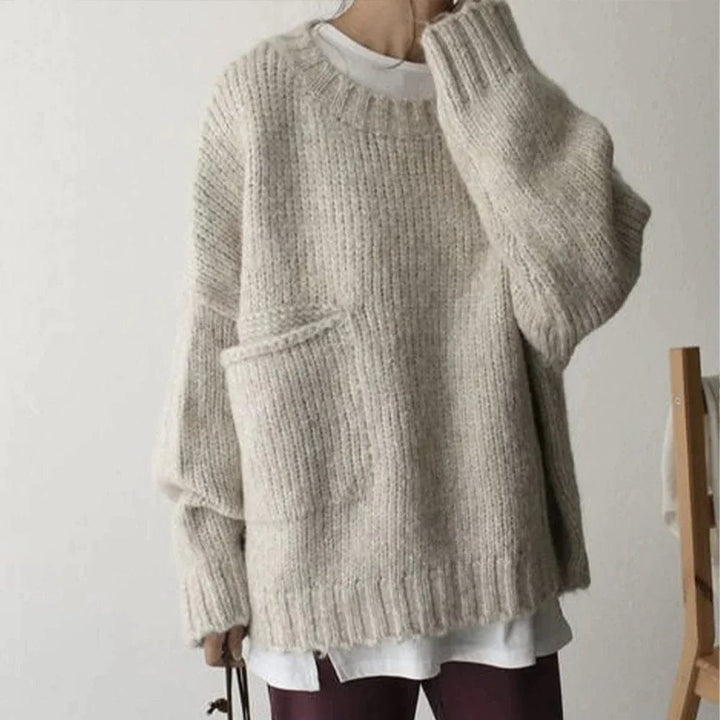 Drune | Stilvoller Oversized Pocket Pullover für den Winter