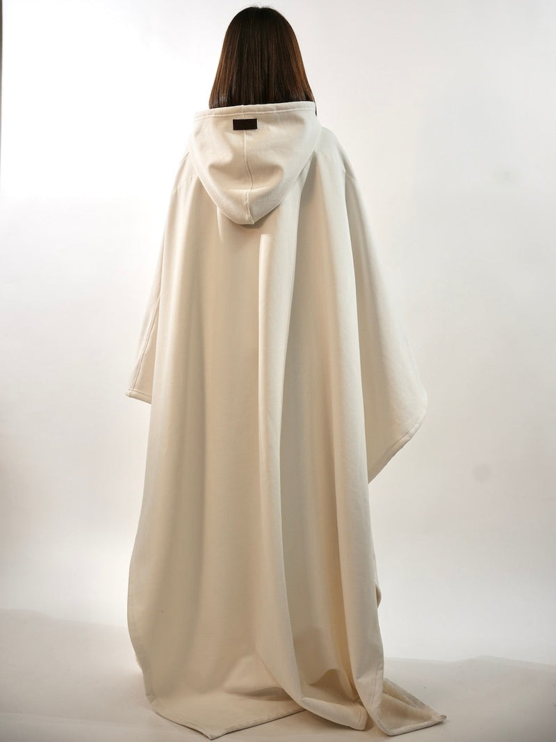 Drune | Luxuriöser Fleece-Poncho mit Kapuze für ultimativen Komfort