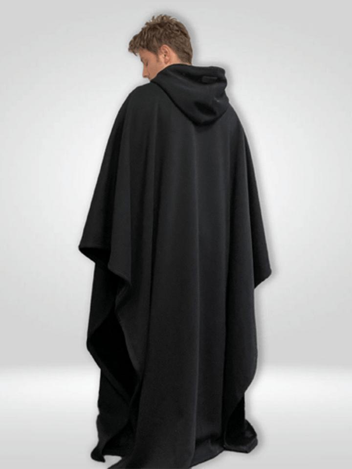 Drune | Luxuriöser Fleece-Poncho mit Kapuze für ultimativen Komfort