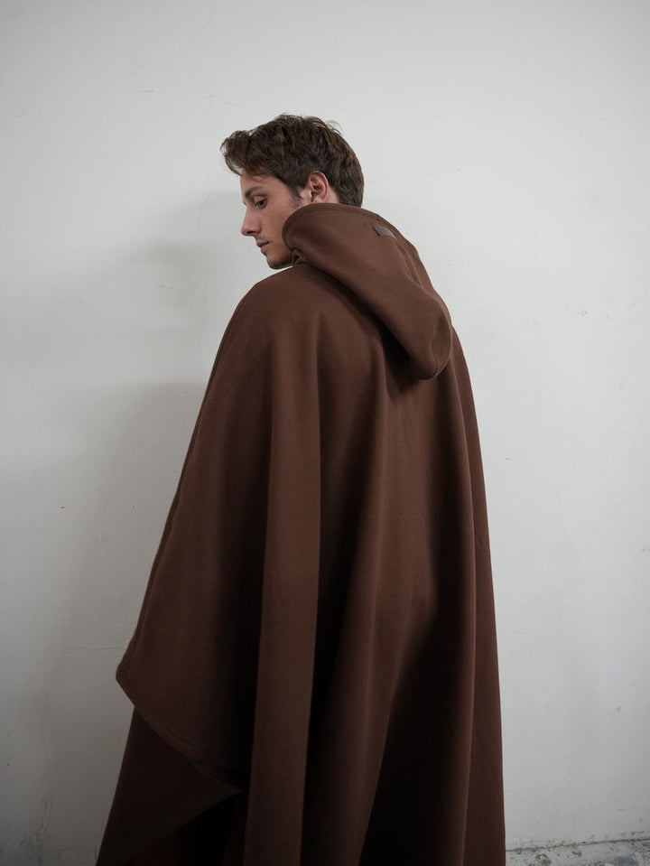 Drune | Luxuriöser Fleece-Poncho mit Kapuze für ultimativen Komfort