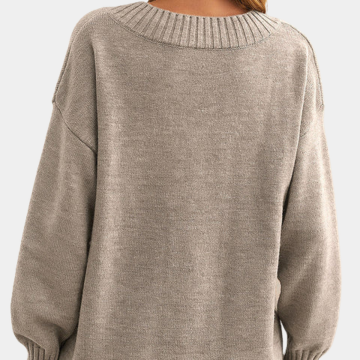 Drune | Chic V-Ausschnitt Strickpullover Stilvoll & Gemütlich Essential