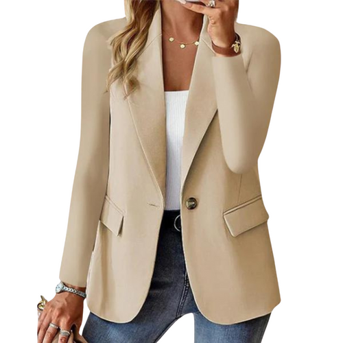Drune | Eleganter Blazer mit Ein-Knopf-Verschluss und Taillierter Passform für Damen