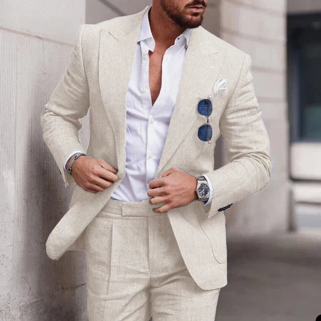 Drune | Einfacher Business Blazer und Hose Satz für Herren
