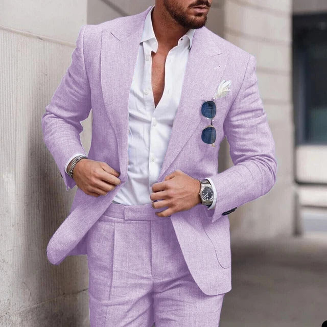 Drune | Einfacher Business Blazer und Hose Satz für Herren