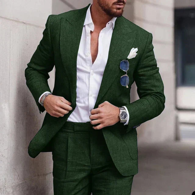 Drune | Einfacher Business Blazer und Hose Satz für Herren