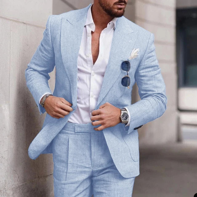 Drune | Einfacher Business Blazer und Hose Satz für Herren