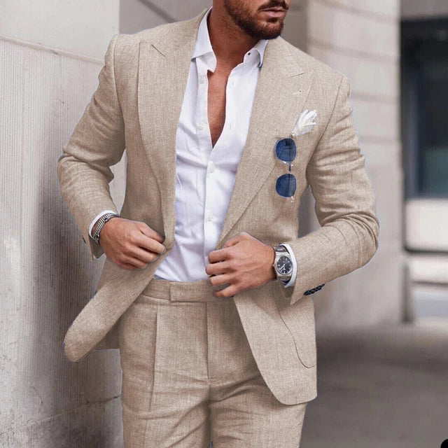 Drune | Einfacher Business Blazer und Hose Satz für Herren