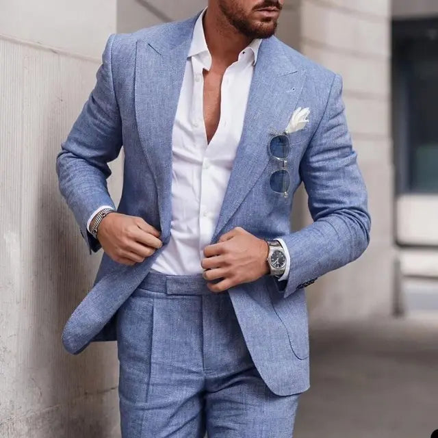 Drune | Einfacher Business Blazer und Hose Satz für Herren