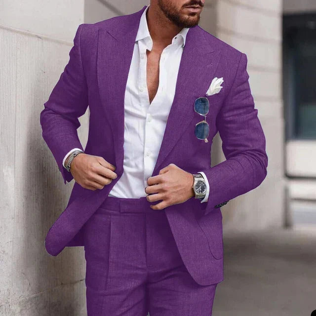 Drune | Einfacher Business Blazer und Hose Satz für Herren