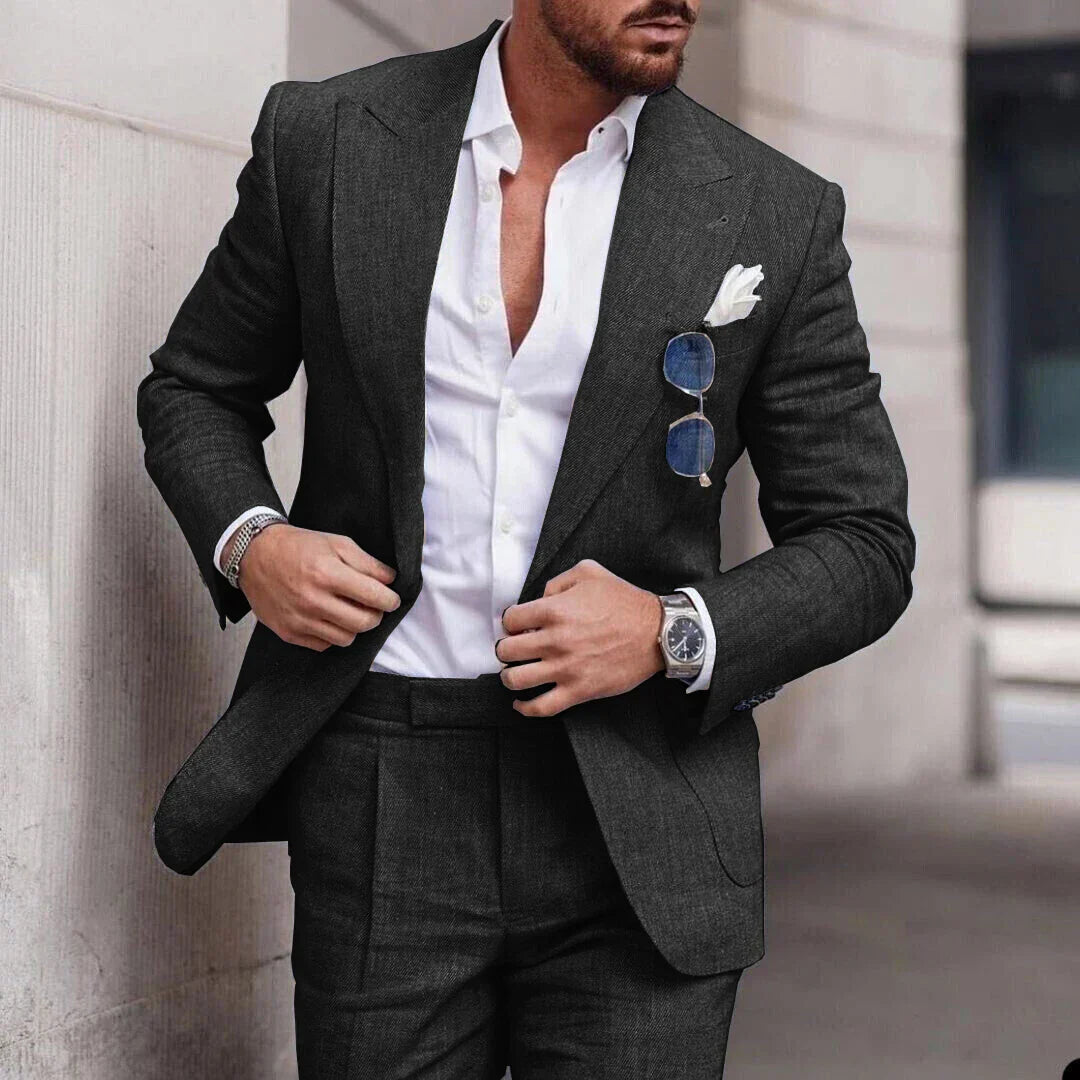 Drune | Einfacher Business Blazer Und Hose Satz Für Herren