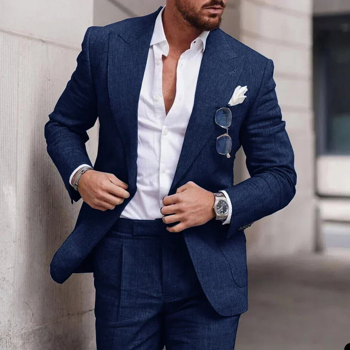 Drune | Einfacher Business Blazer und Hose Satz für Herren