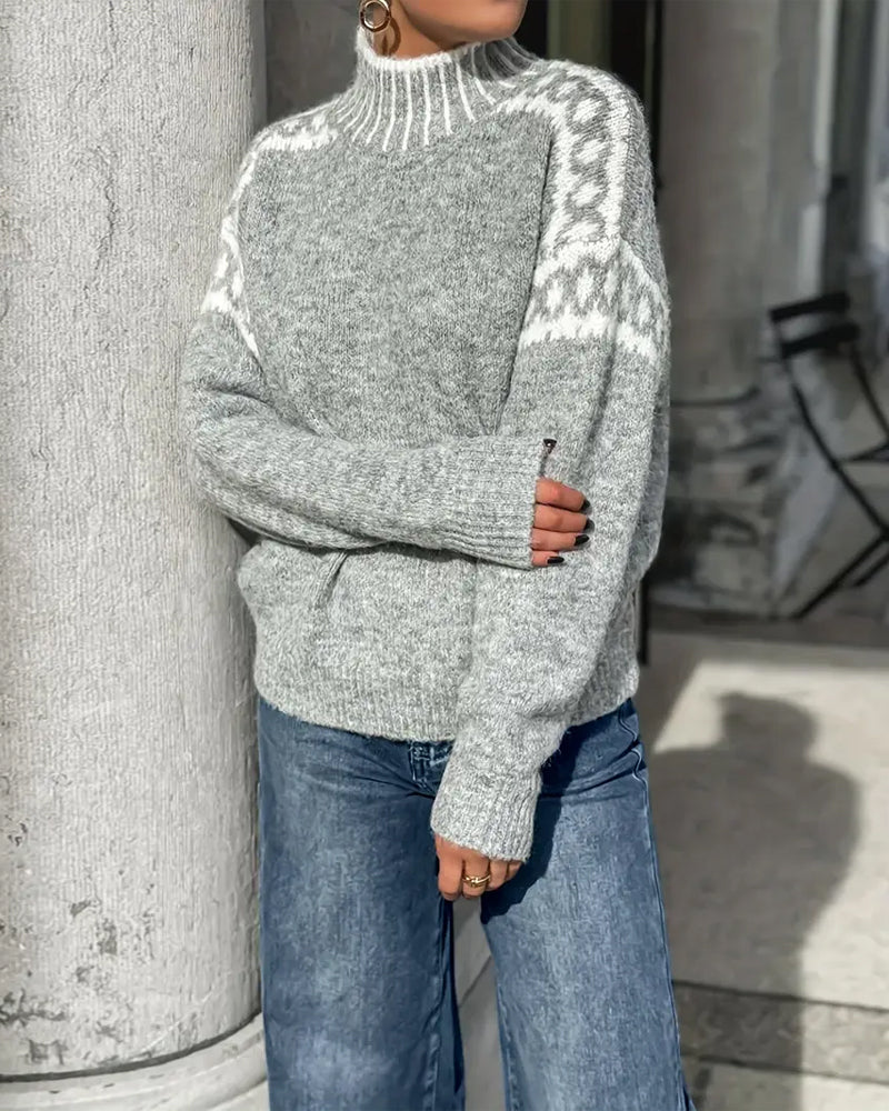 Drune | Signiertes Sweatshirt mit Hohem Kragen