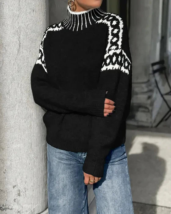 Drune | Signiertes Sweatshirt mit Hohem Kragen