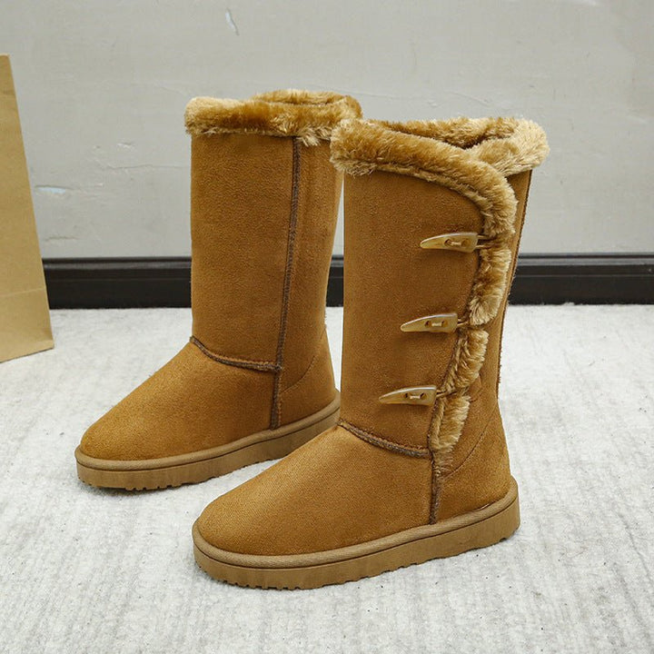 Drune | Damen Winterstiefel mit Futter und Schnallen