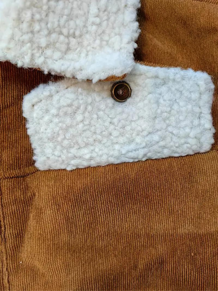 Drune | Fleecegefütterte Winterjacke aus Cord für Frauen